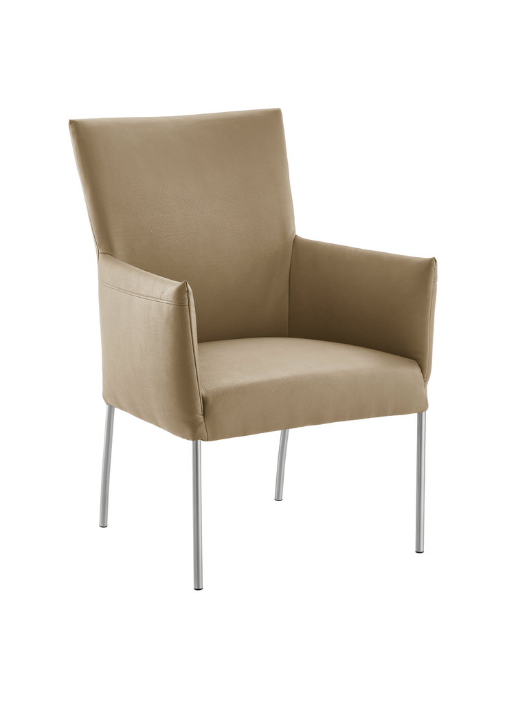 S13606_3037392_100 Rotolo, Stuhl, Gestell Edelstahl, Bezug beige