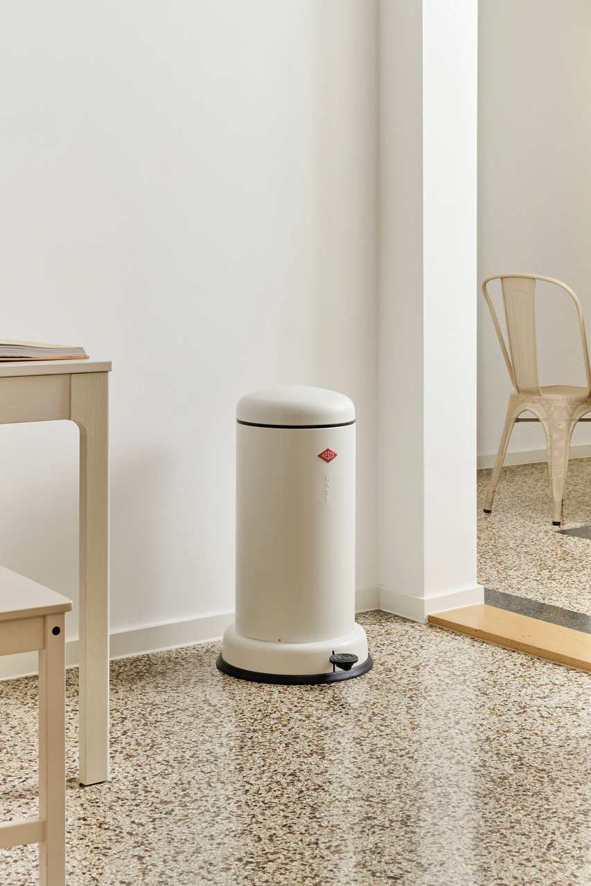 WESCO® Baseboy® 20, freistehender Behälter, weiß matt