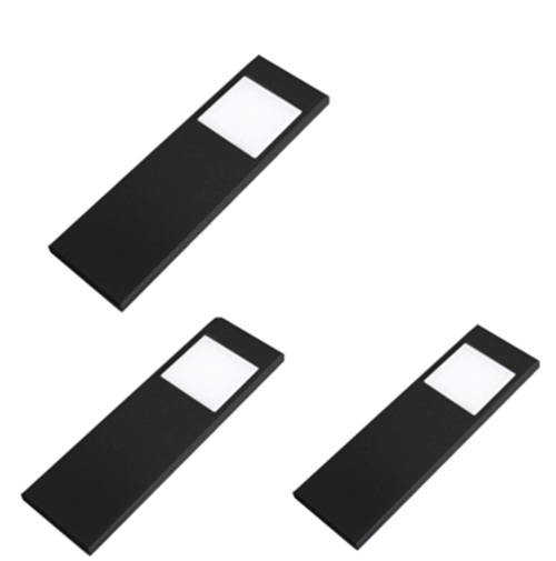 Unterbauleuchten-Set Tadeo 1 schwarz