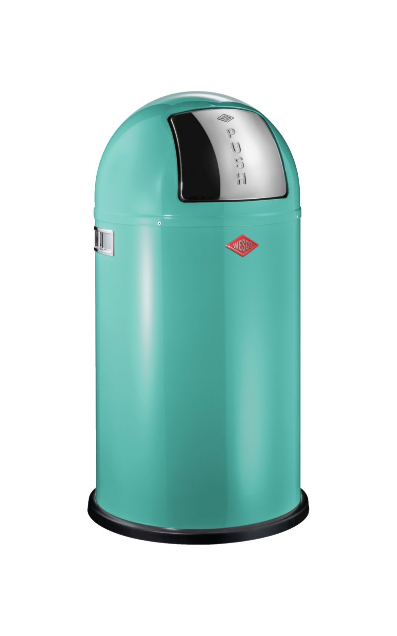 Pushboy, freistehender Abfallsammler, türkis, 50 Liter Pushboy, freistehender Abfallsammler, türkis, 50 Liter