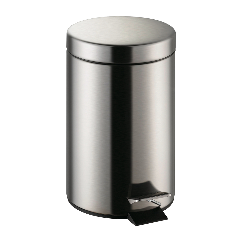 Freistehender Tretabfallsammler, Edelstahl matt, 3 Liter