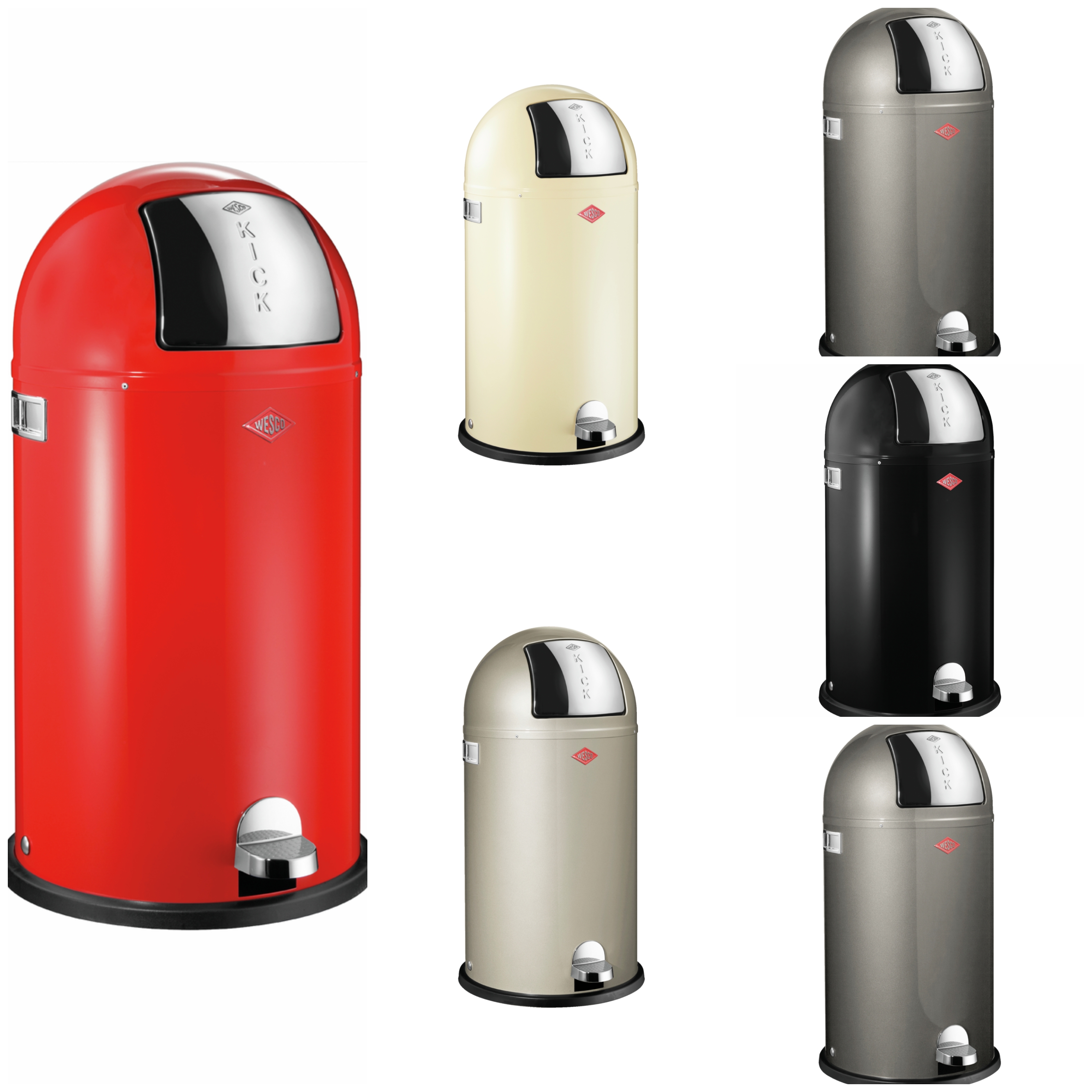 Kickboy, 40 l, freistehender Behälter, in 6 Farben erhältlich