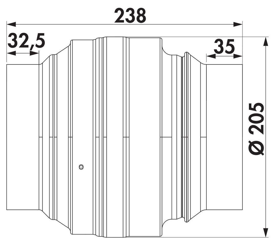 Absperrvorrichtung/Brandschutzklappe 150, verzinkter Stahl