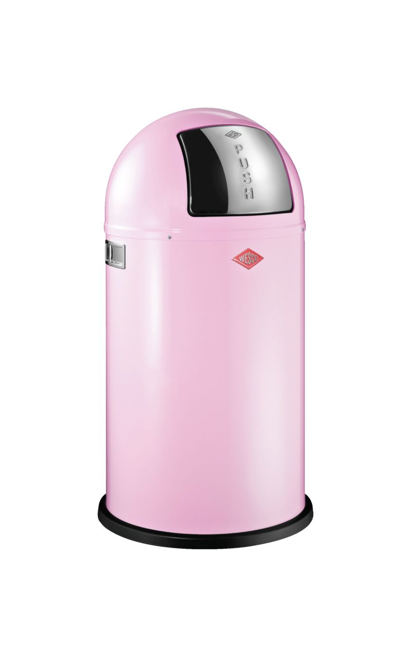 Pushboy, freistehender Abfallsammler, pink, 50 Liter Pushboy, freistehender Abfallsammler, pink, 50 Liter