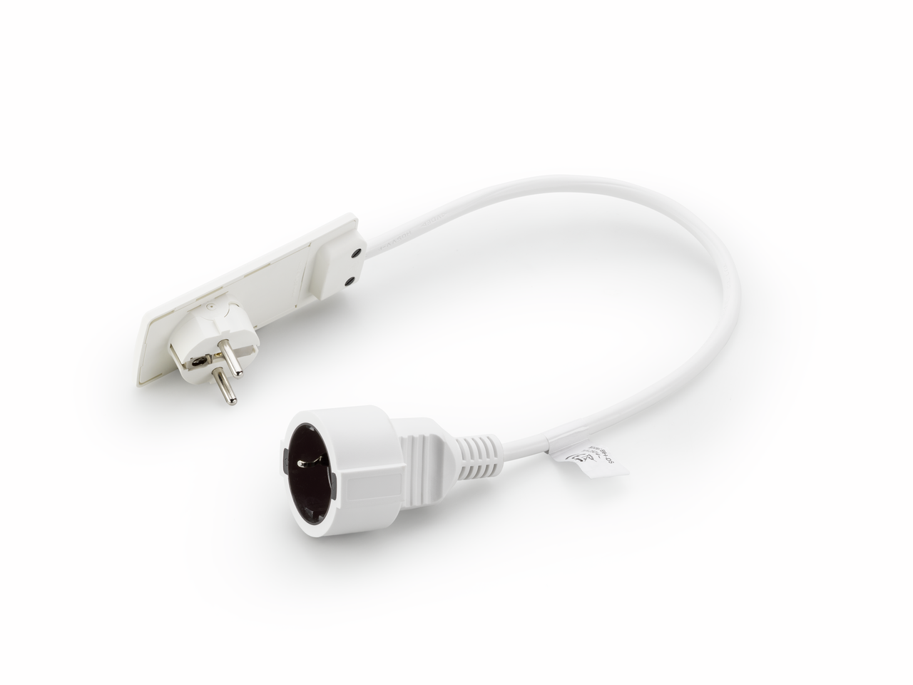Verbindungsleitung mit Evoline Plugstecker, Stecker, L 2000 mm, weiß