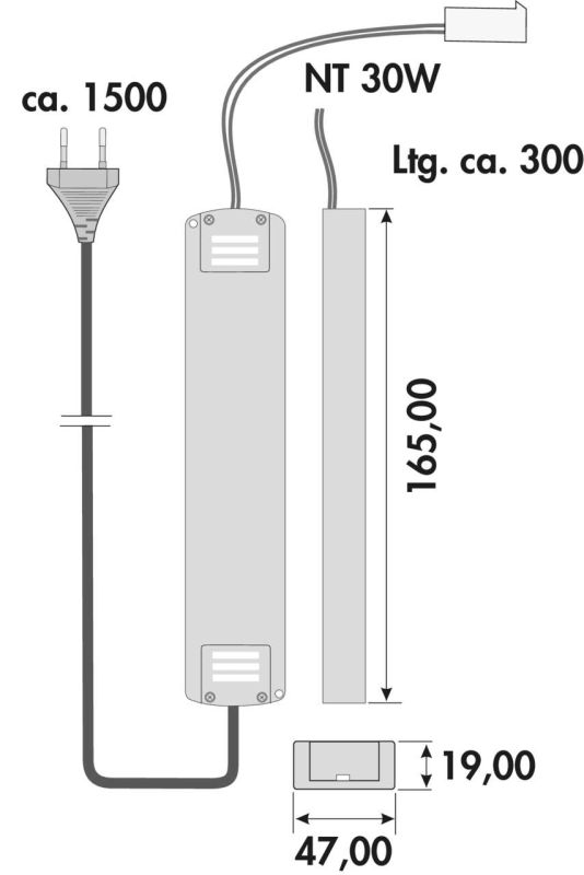 LED Konverter 3, weiß