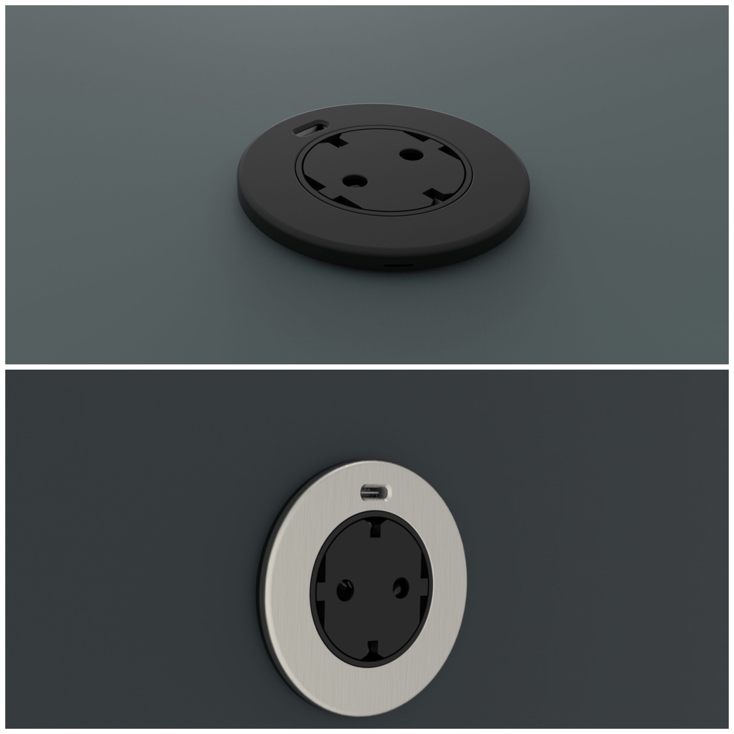 Solo Einzelsteckdose mit USB C-Charger