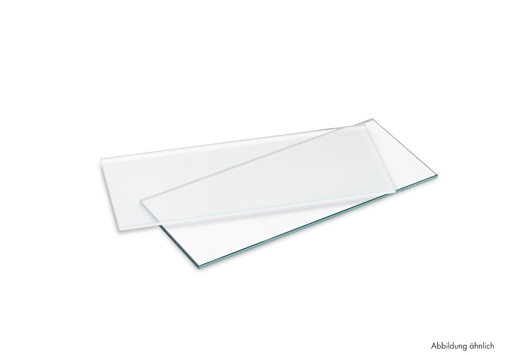 S03057_3021126_100 Glastablar, Tablarträger, Glas satiniert, L 880 mm