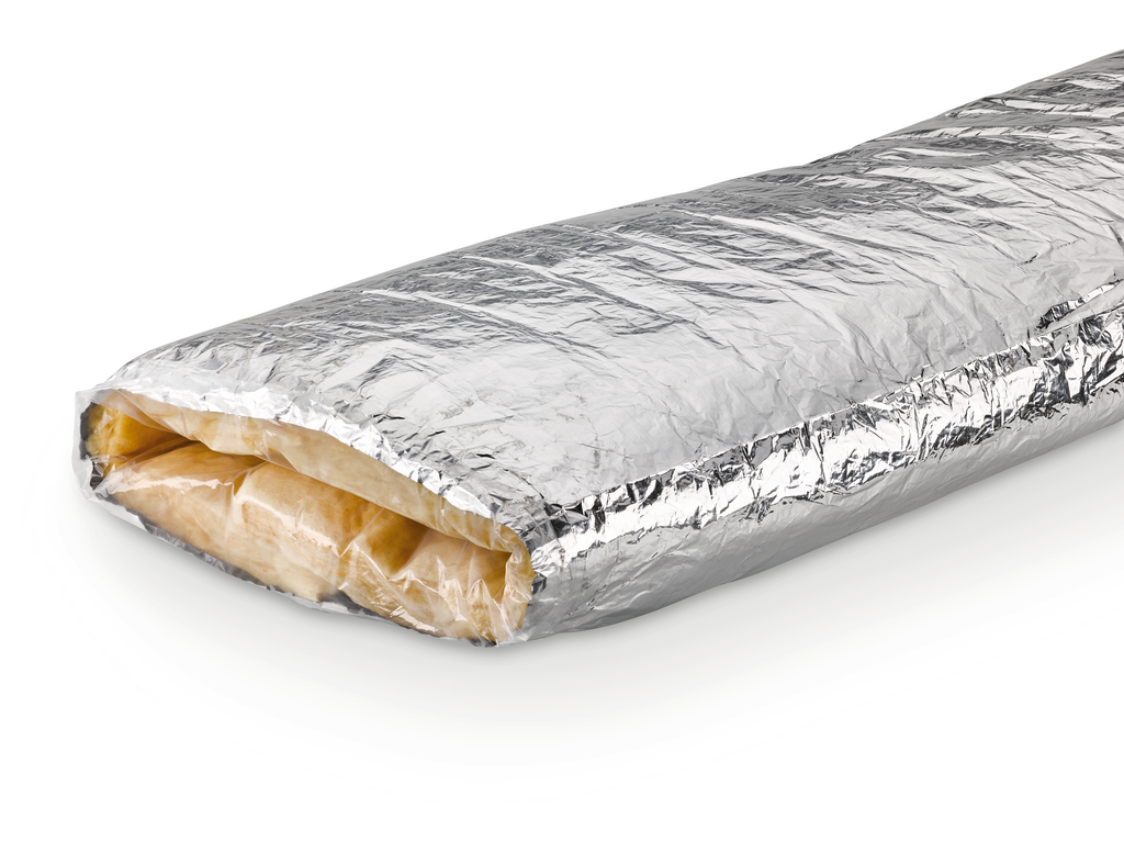 Isolierung mit Alu-Kaschierung für Abluftkanäle