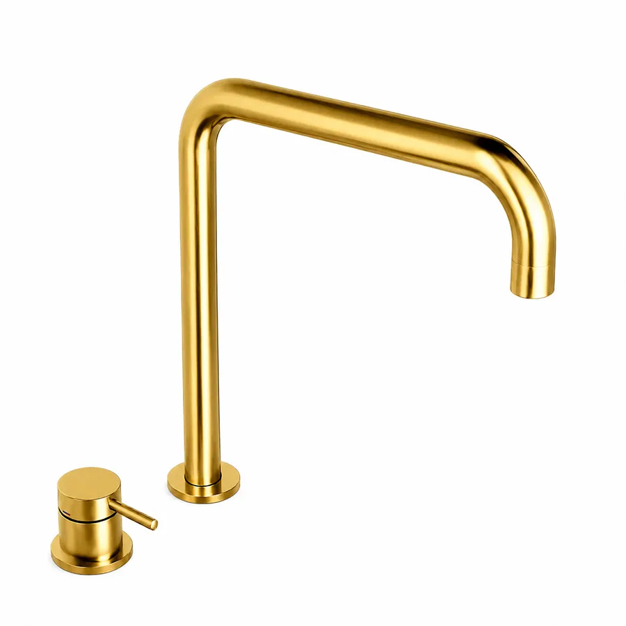 Mischbatterie Trendline KM60 gold mit separatem Bedienelement