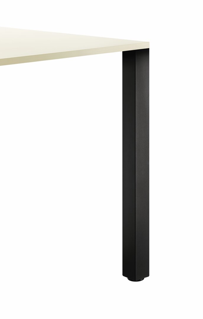 Quadra, Stützfuß, schwarz matt geperlt, H 870 mm