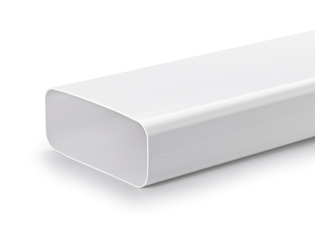 S04020_4043001_100 F-VRO 150 Flachkanalrohr, Lüftungsrohr, weiß