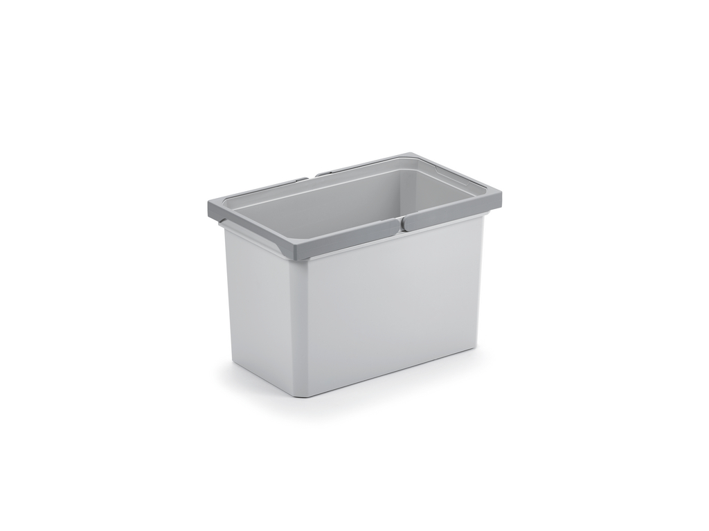 Naber Ersatzeimer – 22 Liter, Hellgrau, Kunststoff – Abmessungen 230 X 382 X 326 Mm (Modell 8013325)