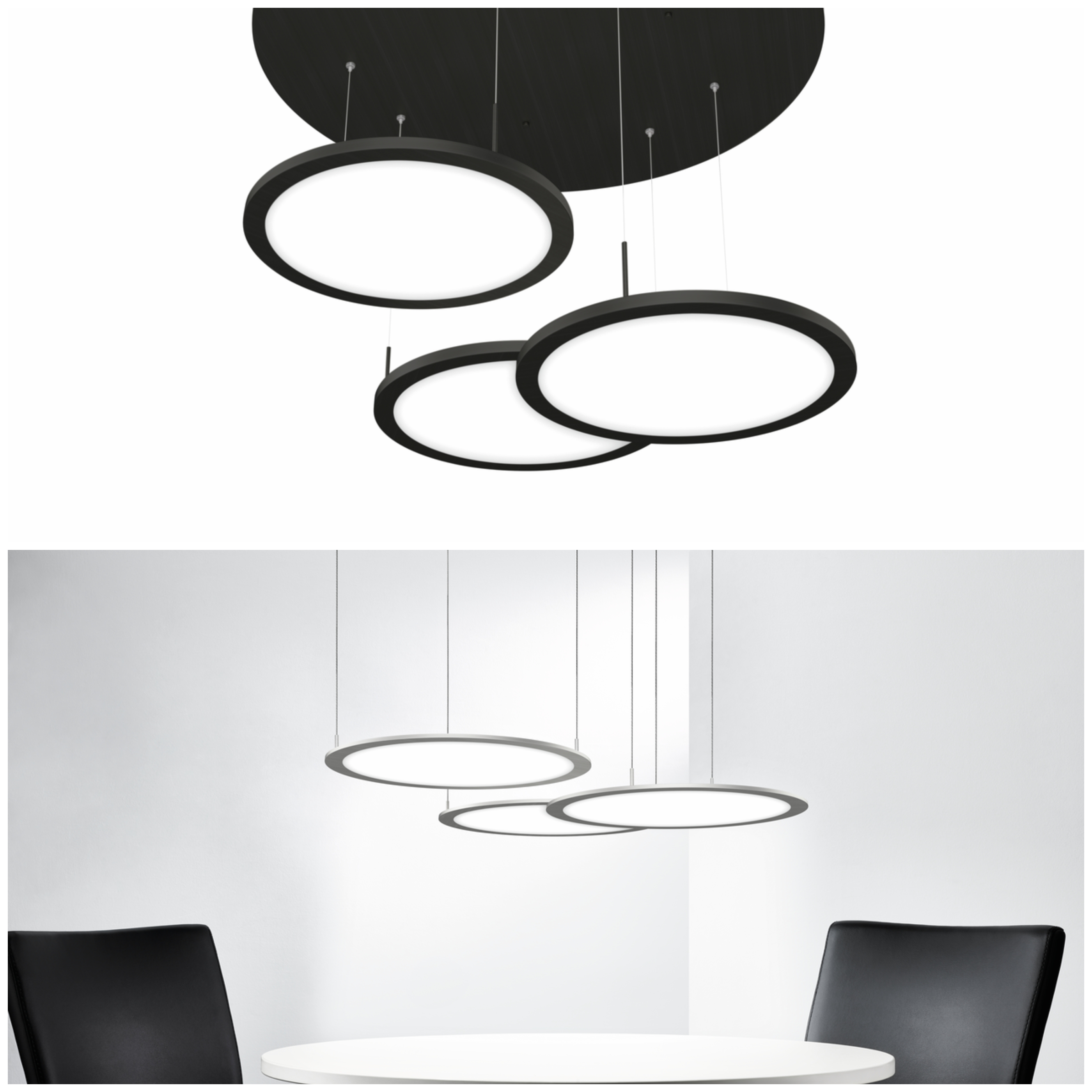Plate 3R LED, Pendelleuchte, edelstahlfarbig