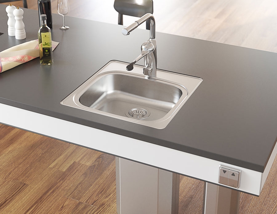 Flache barrierefreie Einbauspüle ES11 Flache barrierefreie Einbauspüle ES11