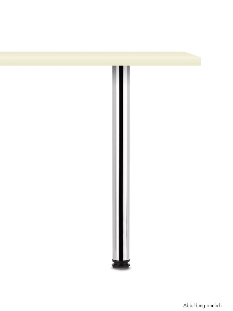Standard 6, Stützfuß, edelstahlfarbig, H 820 mm