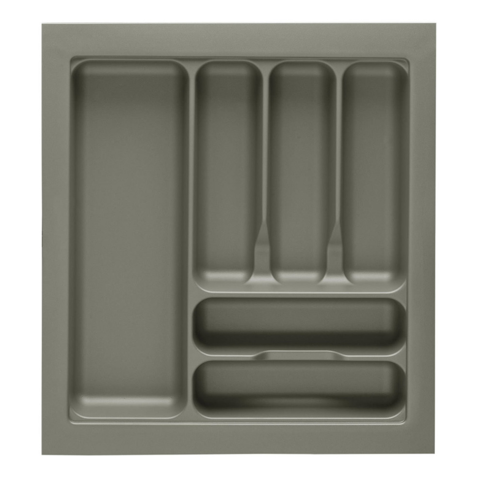 Universalbesteckeinsatz für 55er Schrank, grau, schneidbar