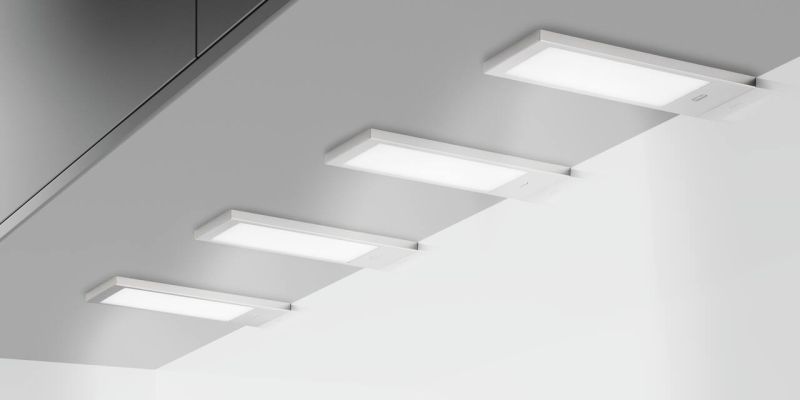 K-Pad LED, Unterboden-/Nischenleuchte, Set-4, edelstahlfarbig