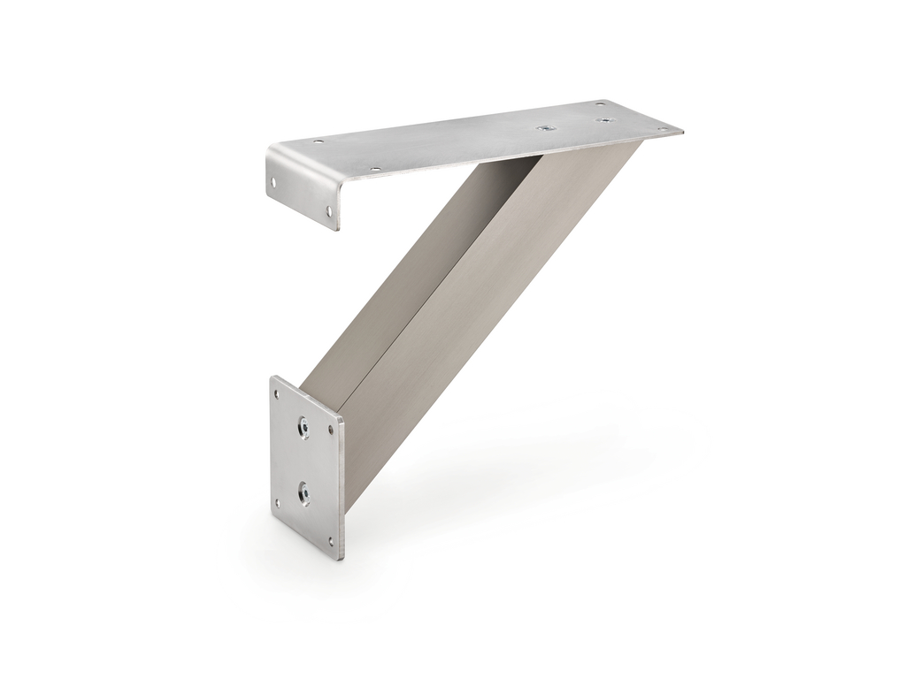 S13323_3021190_100 Kreta 3 schräg, Konsole, edelstahlfarbig, H 235 mm