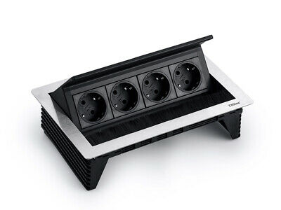 EVOline® FlipTop PUSH M, 4x VDE Steckdosen EVOline® FlipTop PUSH M, 4x VDE Steckdosen