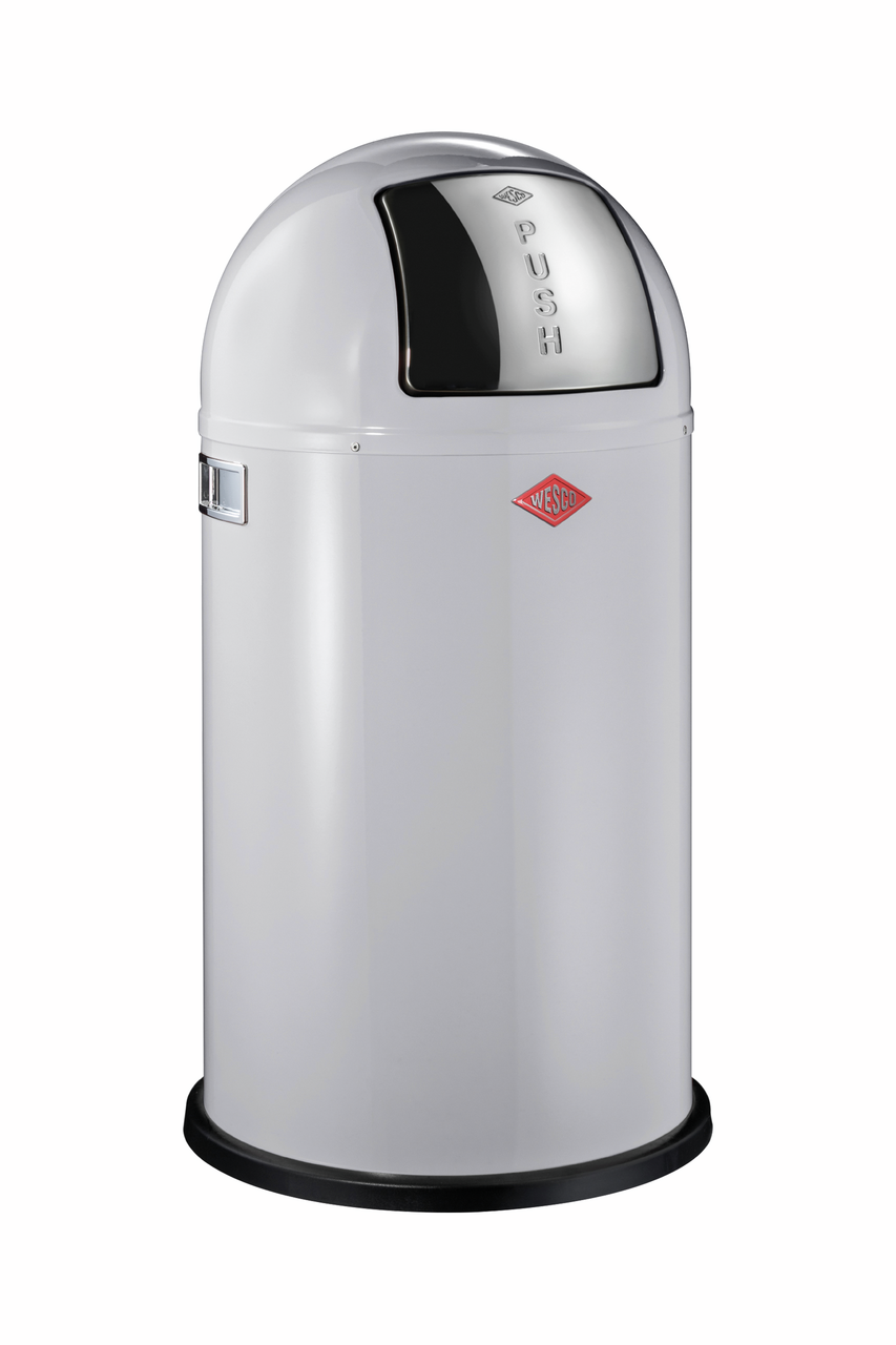 Pushboy, freistehender Abfallsammler 50 L. Cool grey