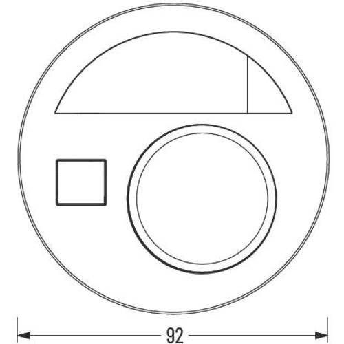 EVOline® Circle 80, Kabeldurchlass mit Steckdose und USB