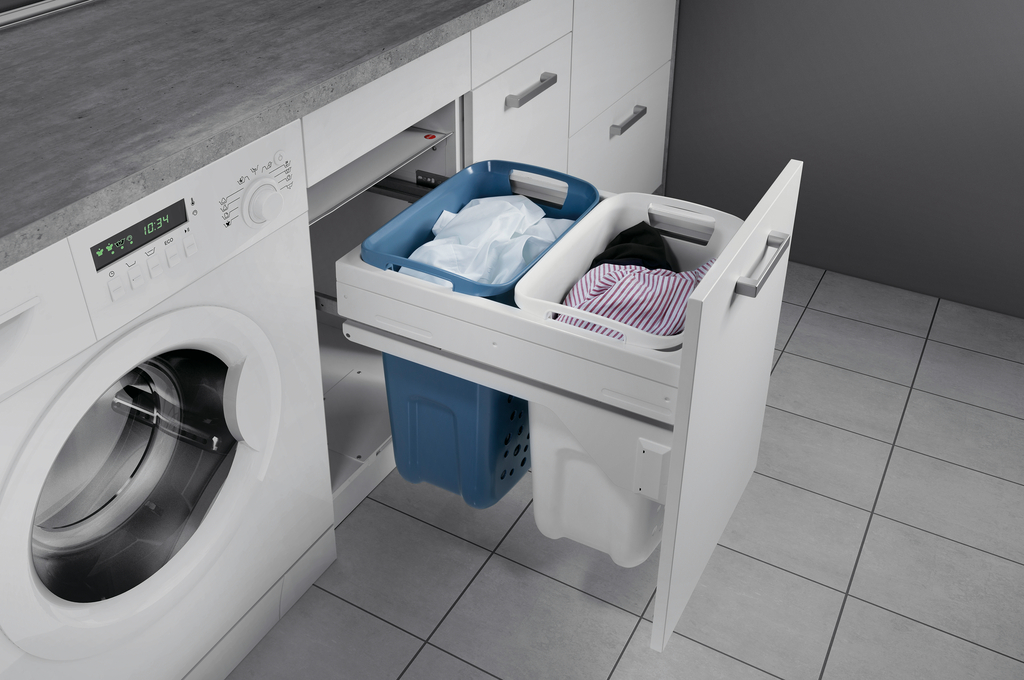 S13488_8035211_100 Tidy Wäschebehälterauszug 500, weiß/hellblau