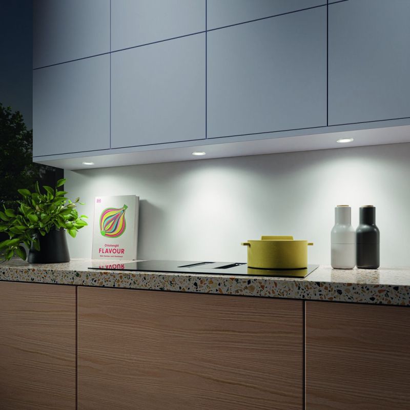 Einbauleuchte Anelli LED, edelstahlfarbig
