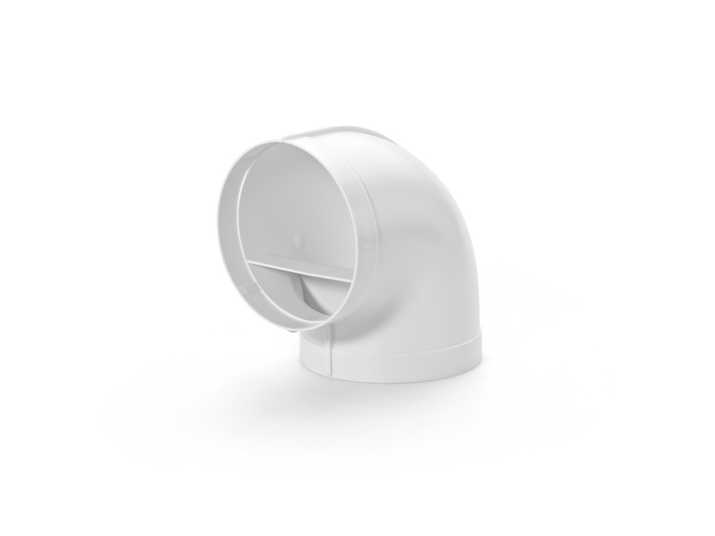 S04120_4052015_100 R-RBV flow 150 Rohrbogen 90°, Verbindungselement, weiß