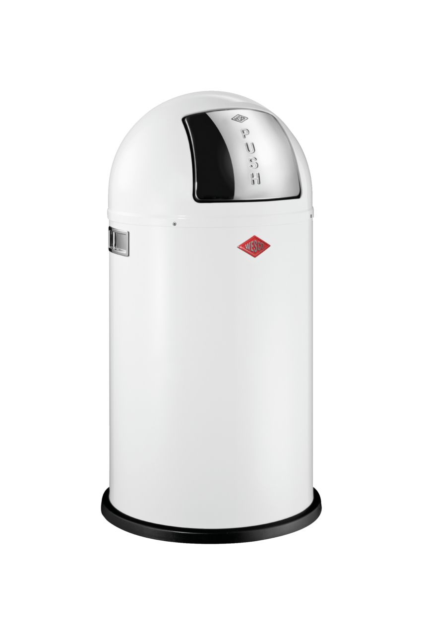 Pushboy, freistehender Abfallsammler 50 L., weiß Pushboy, freistehender Abfallsammler 50 L., weiß