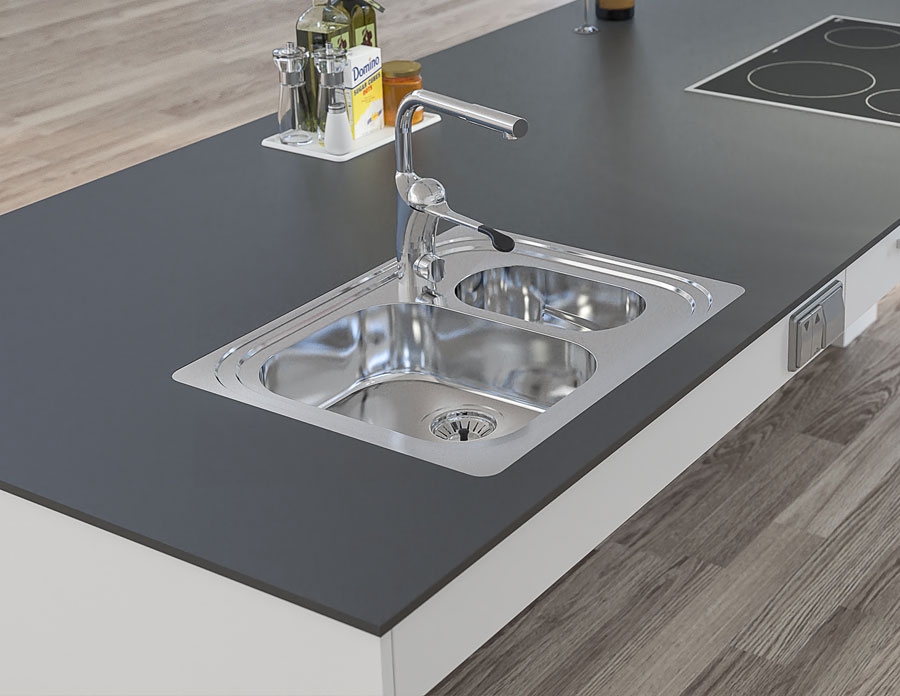 Flache barrierefreie Einbauspüle ES20 Flache barrierefreie Einbauspüle ES20