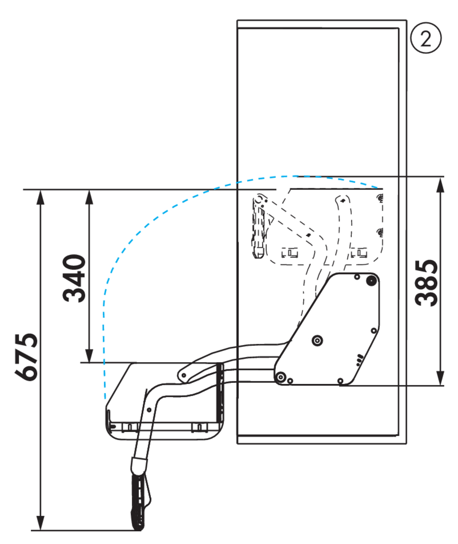 iMove-Set Single Tray, Liftbeschlag, für 900er Schrank, B 862 mm