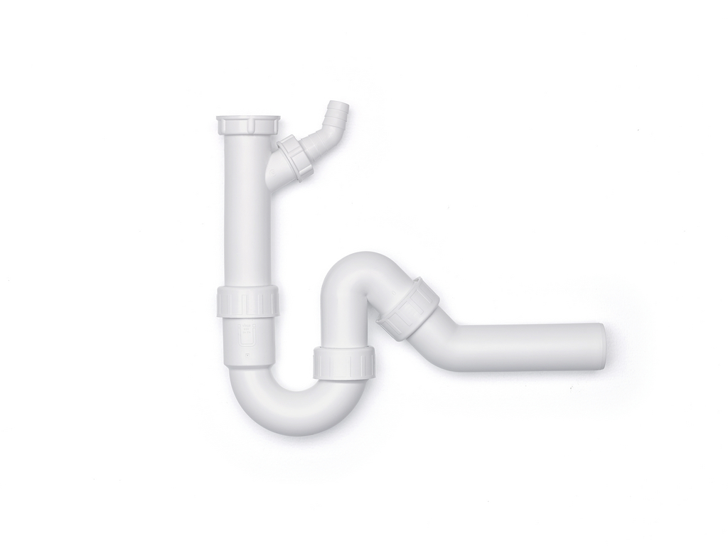 S06007_1051003_100 Röhrengeruchsverschluss 1, Siphon, 1 ½" x Ø 40 mm