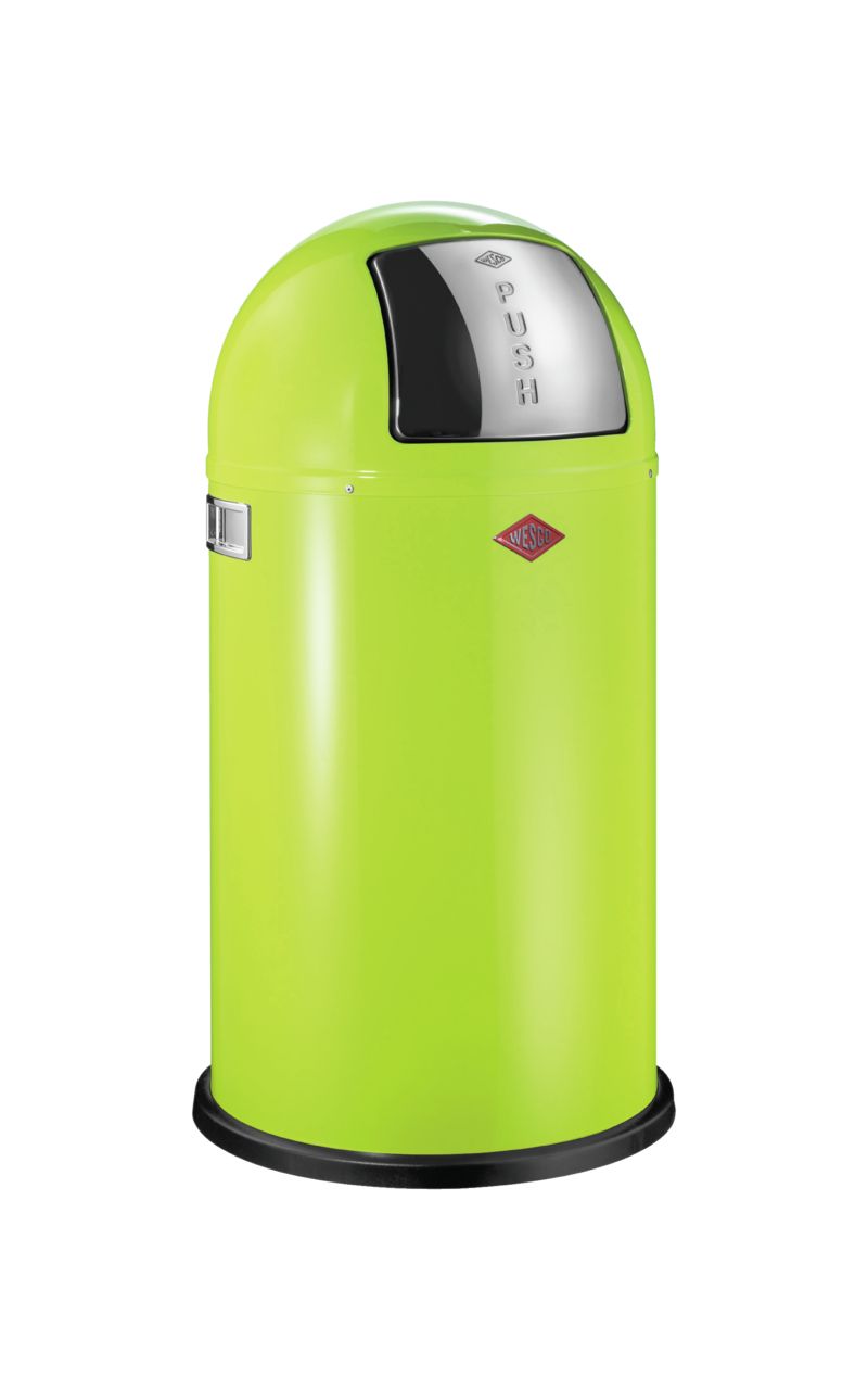 Pushboy, freistehender Abfallsammler, limegreen, 50 Liter Pushboy, freistehender Abfallsammler, limegreen, 50 Liter