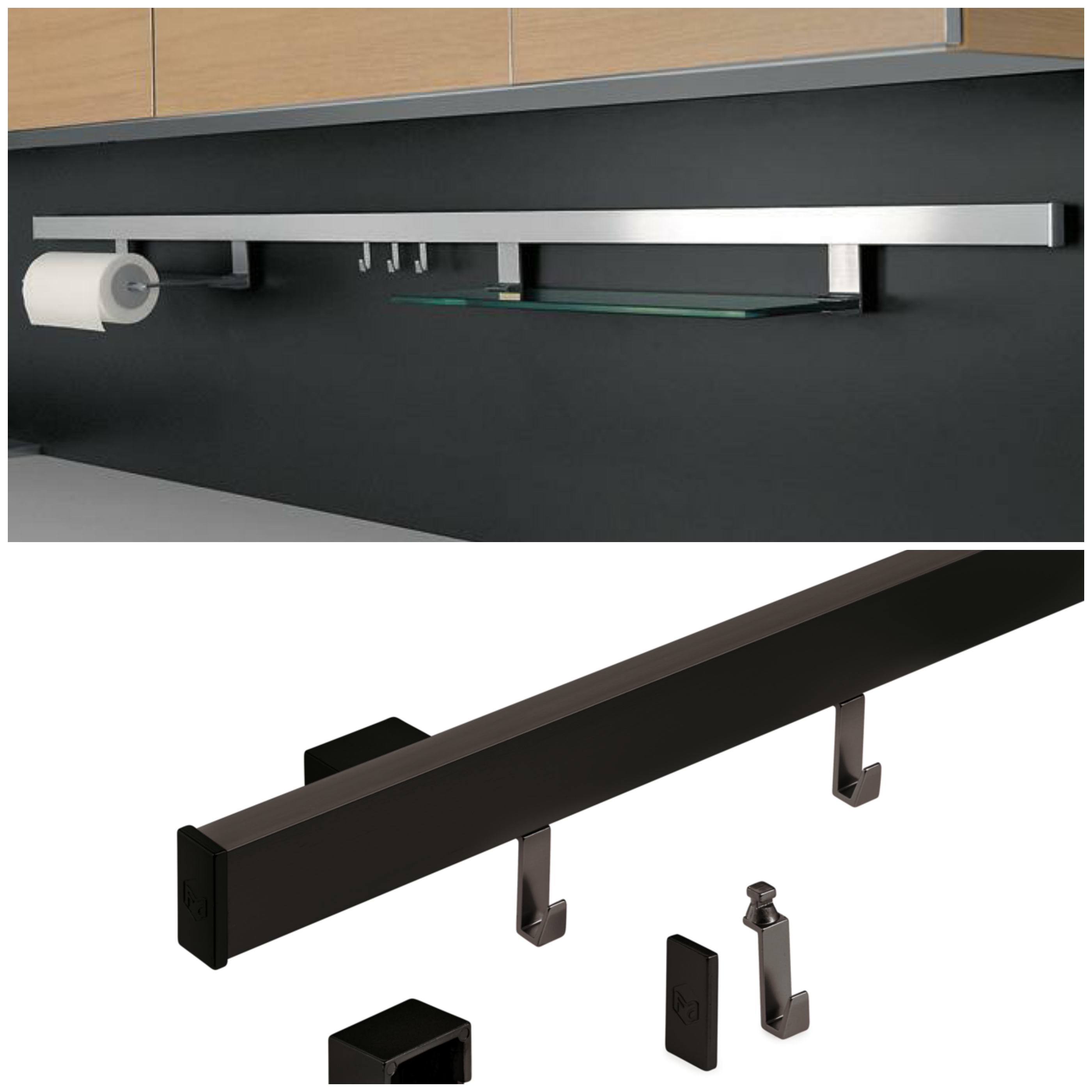 Alto Set, Relingsystem eckig in 3 Längen und 2 Farben