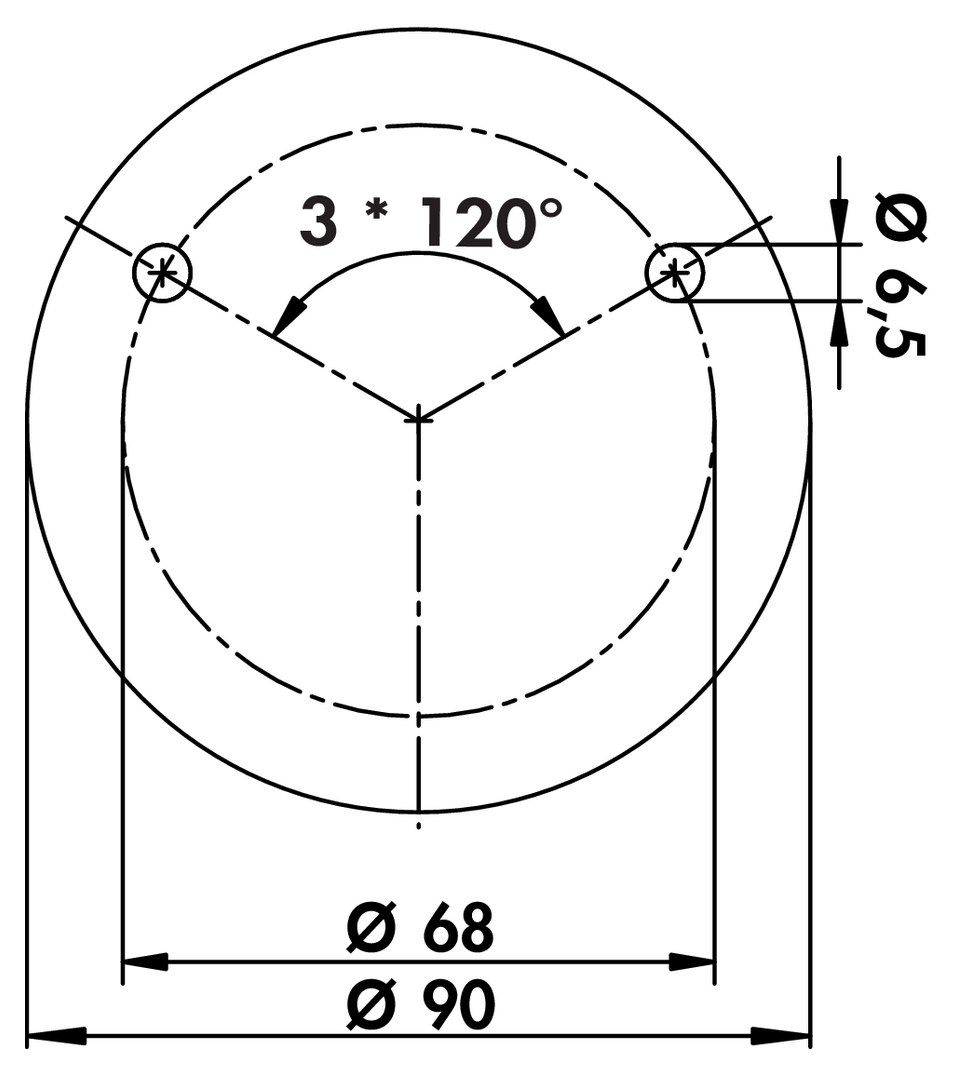 Capitello 3, Konsole, chrom poliert, H 183 mm, Rohr-Ø 45 mm