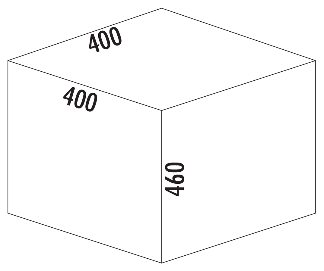 Cox® Base 460 S/400-2, Abfallsammler für Frontauszüge, hellgrau, H 460 mm