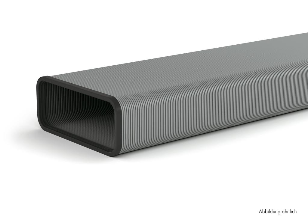S13364_4061002_100 SF-VRO flex 150 Flachkanalrohr, L 1000 mm, Lüftungsrohr, Aluminium