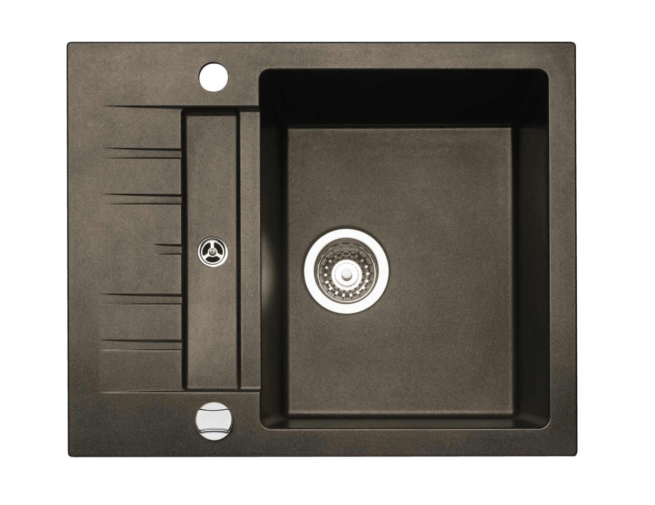Einbauspüle Corto 615, Composite granit espresso