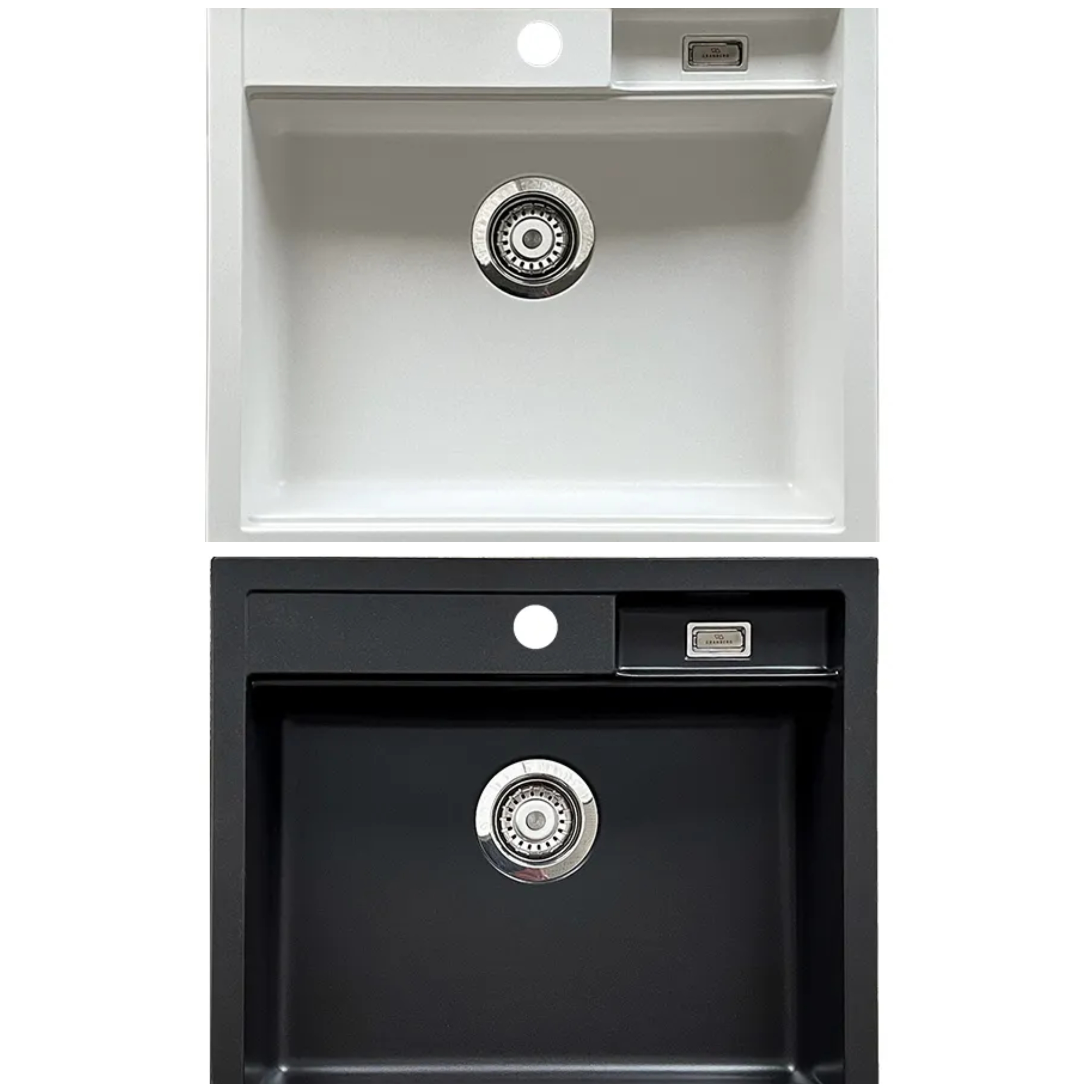 Flache barrierefreie Composite Einbauspüle ESG-500B