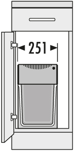 Abfallsammler, 2 x 15 L, antibakteriell