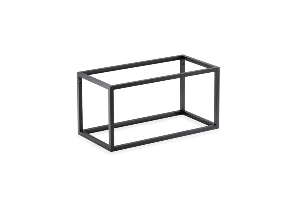 Cubo Komplettsets, Regalsystem, 90 cm x 30 cm, schwarz matt