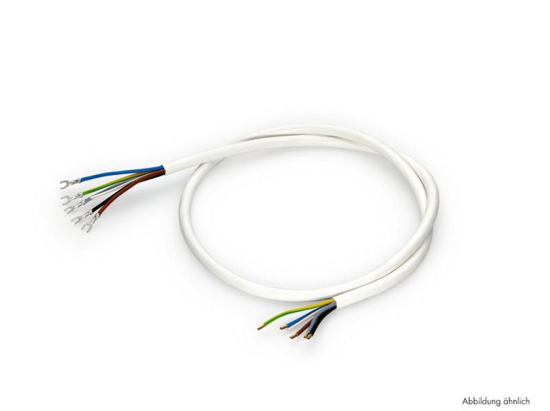 Herdanschluss-Set Mit Dose & 3,5 M Kabel – H05VV-F 5G2,5 Mm² Weiß, Inkl. Aderendhülsen, Für Auf-/Unterputz